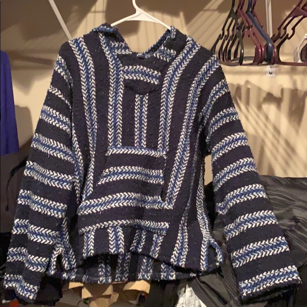 a baja sweater. worn twice
